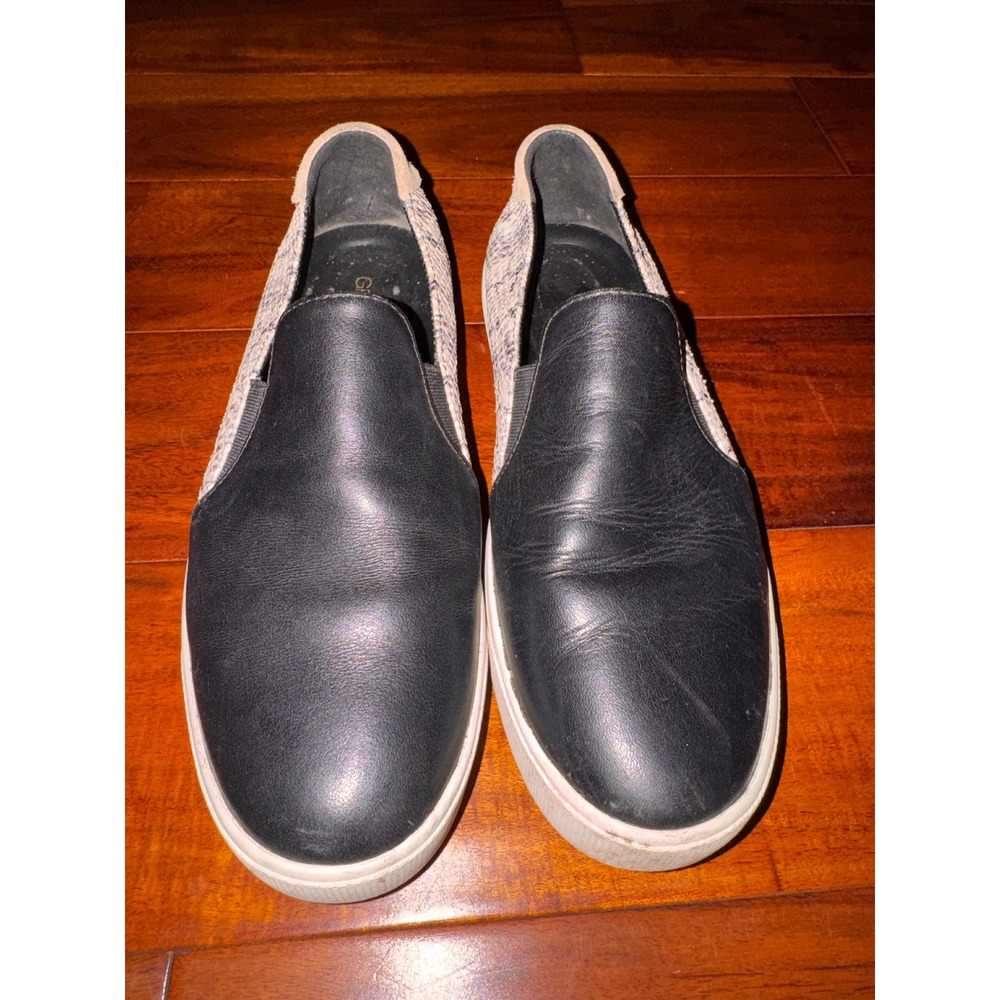 Cole‎ Haan GrandPro Black Leather Snakeskin Slip On Sneakers Womens 8W W11100